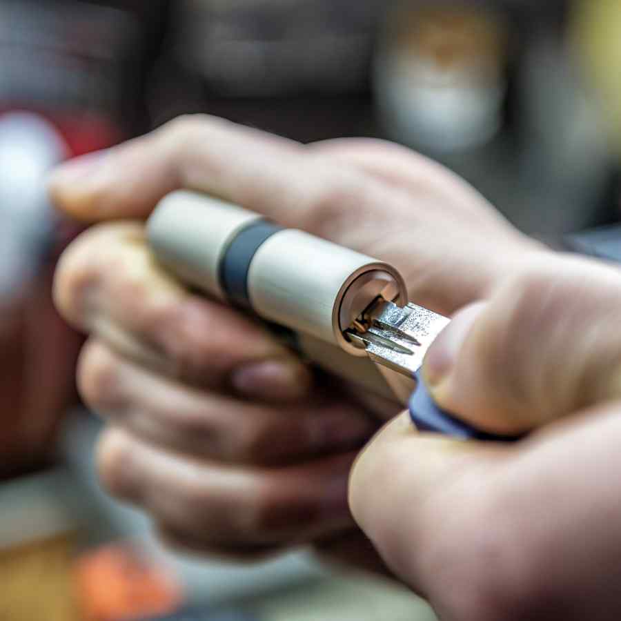 Lock Changes And Repairs Catford - Our Catford Locksmiths Replacing A Door Lock Cylinder