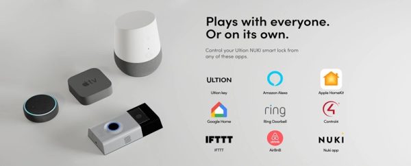 Ultion Nuki smart lock with smart-home access options